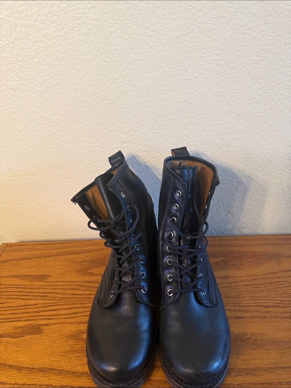 Frye Women's Black Veronica Combat boots